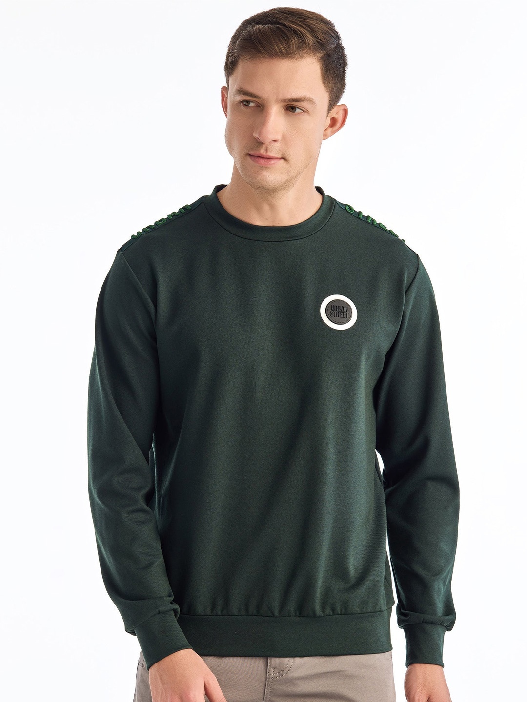 

Red Flame Men Sweatshirt, Green