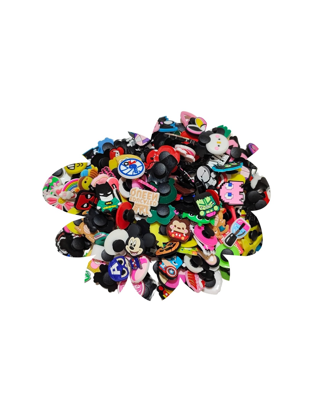 

Pinapes Set Of 20 Quirky Decor Shoe Charms, Black