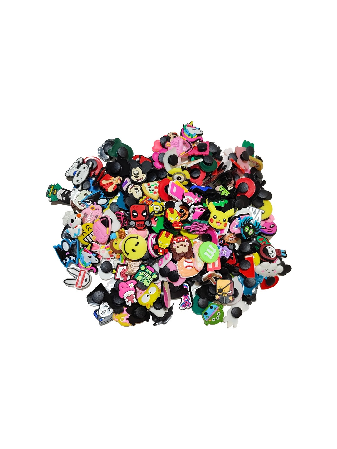 

Pinapes Set Of 20 Quirky Decor Shoe Charms, Black