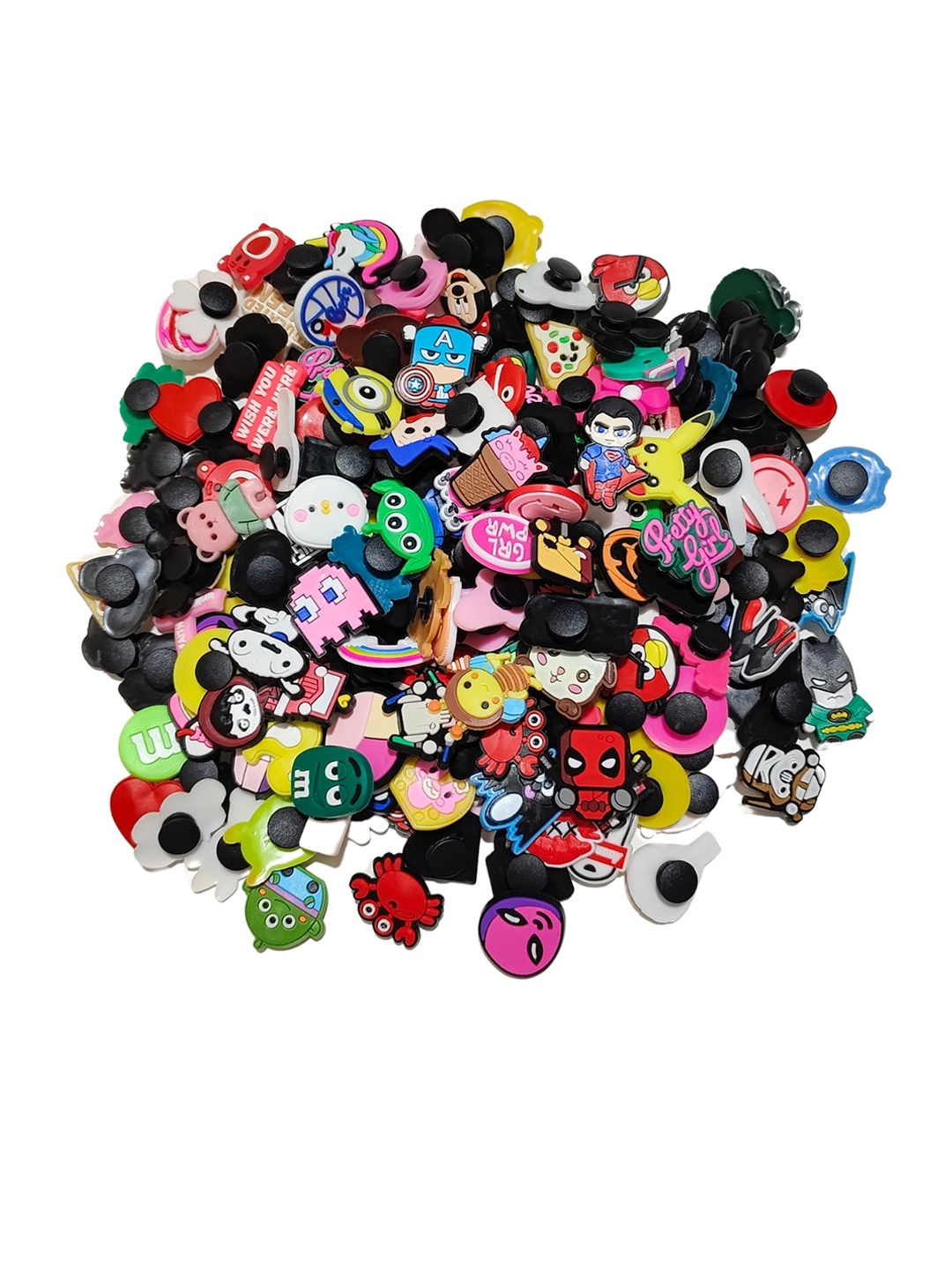 

Pinapes Unisex Set OF 20 Quirky Decor Shoe Charms, Assorted