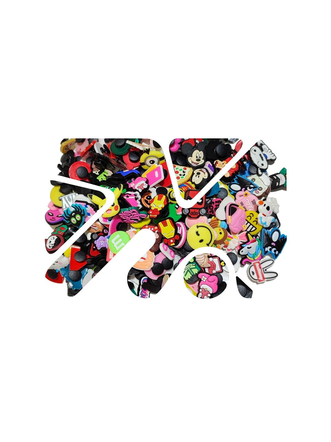 

Pinapes Unisex Set OF 20 Quirky Decor Shoe Charms, Assorted