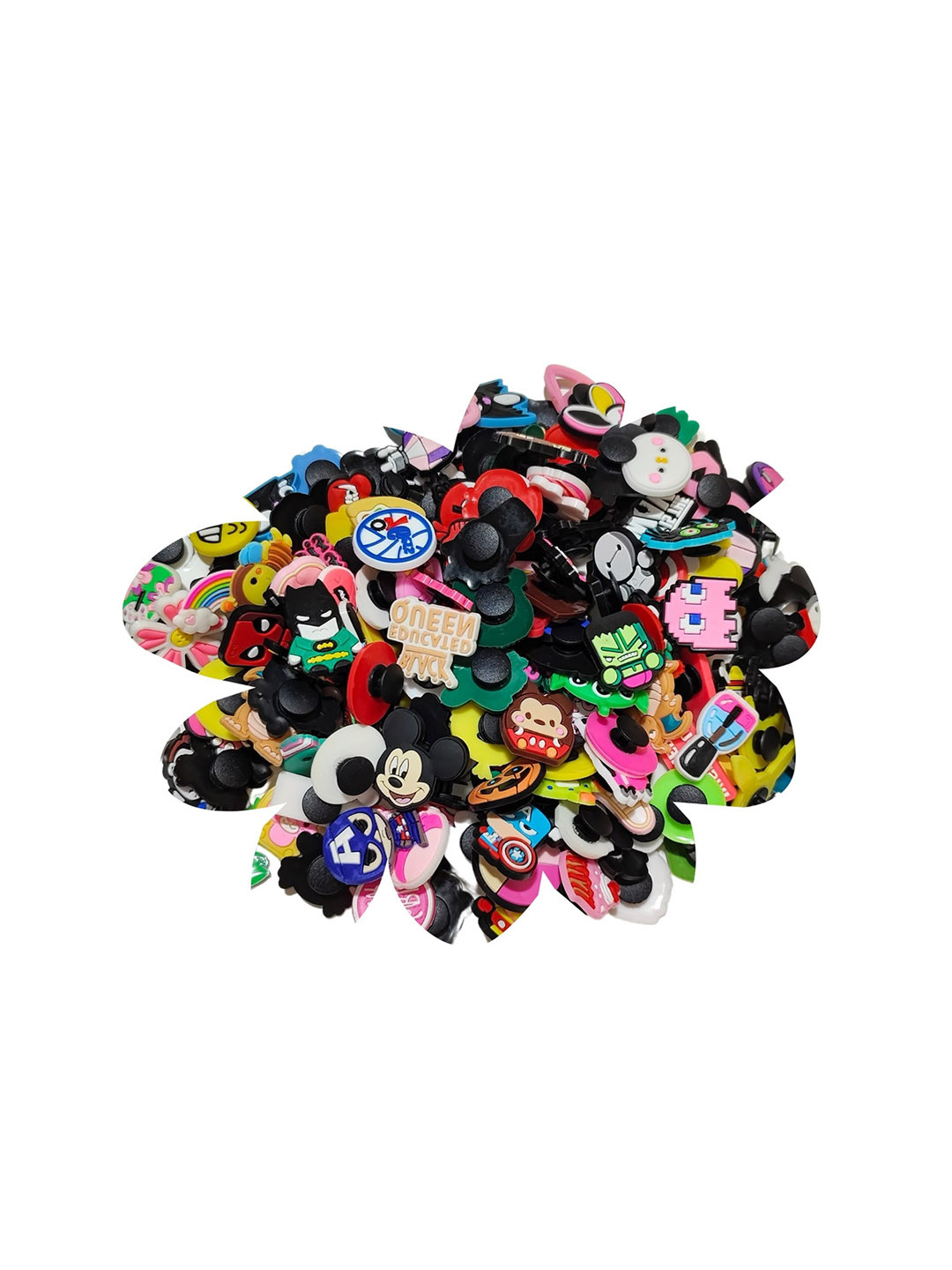 

Pinapes Unisex Set OF 20 Quirky Decor Shoe Charms, Black