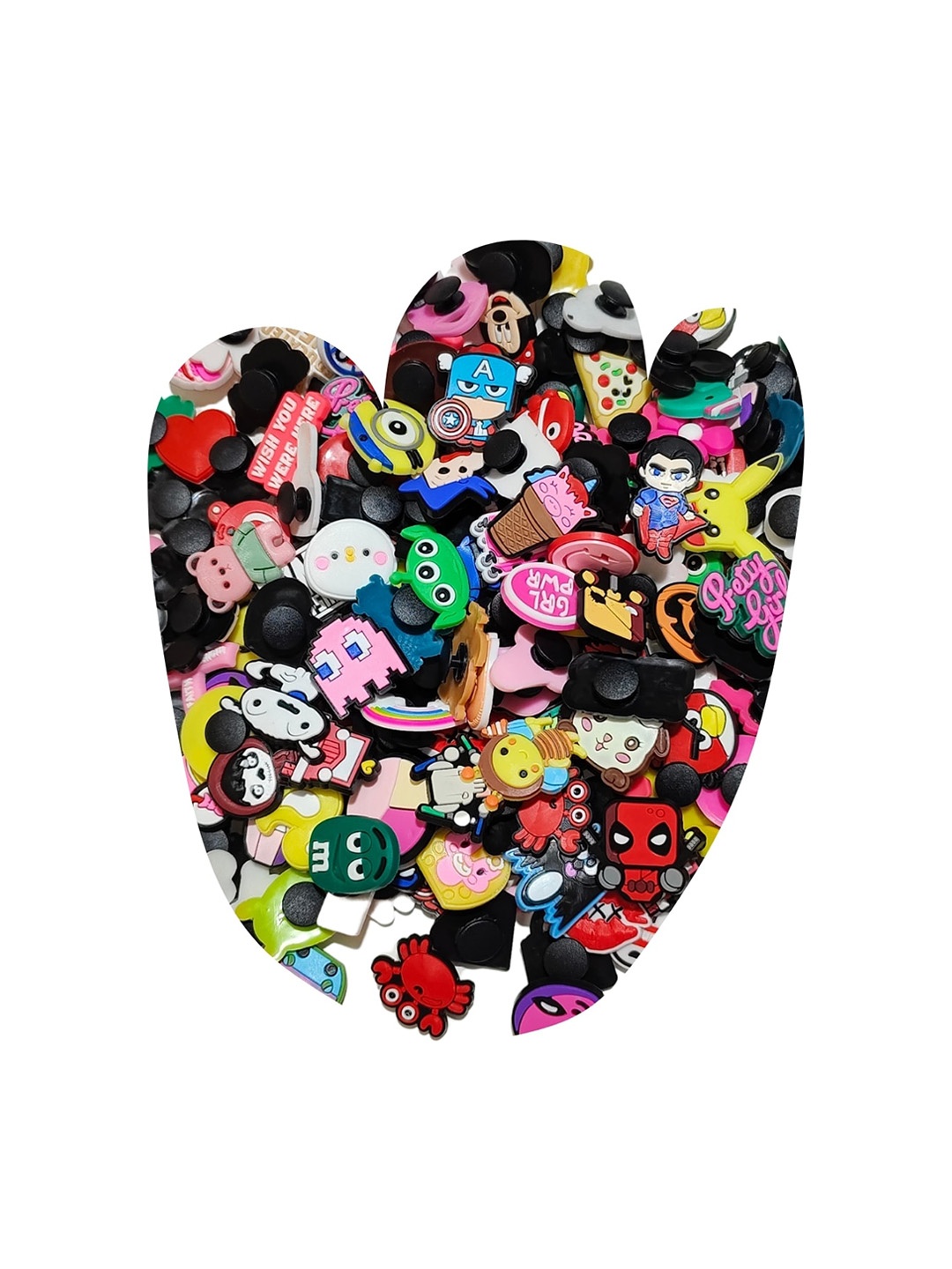

Pinapes Unisex Set Of 20 Assorted Jibbitz