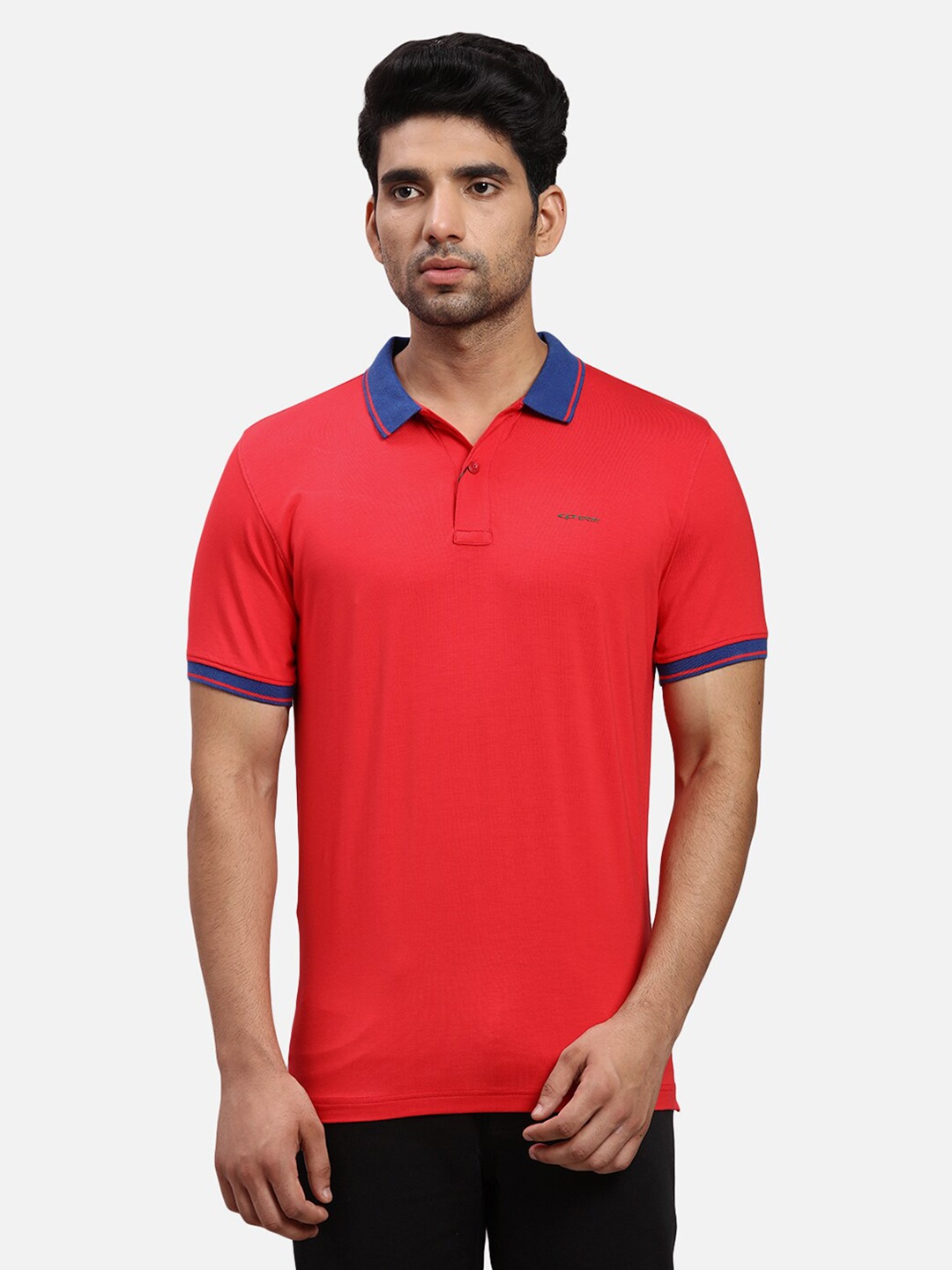 

ColorPlus Polo Collar Casual T-shirt, Red