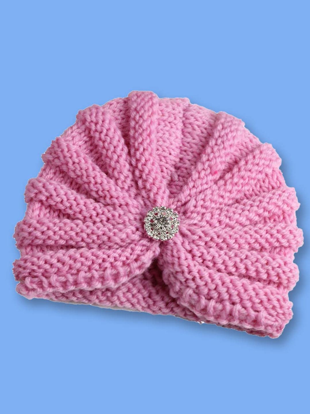 

SYGA Kids Self Design Woollen Beanie Cap, Pink