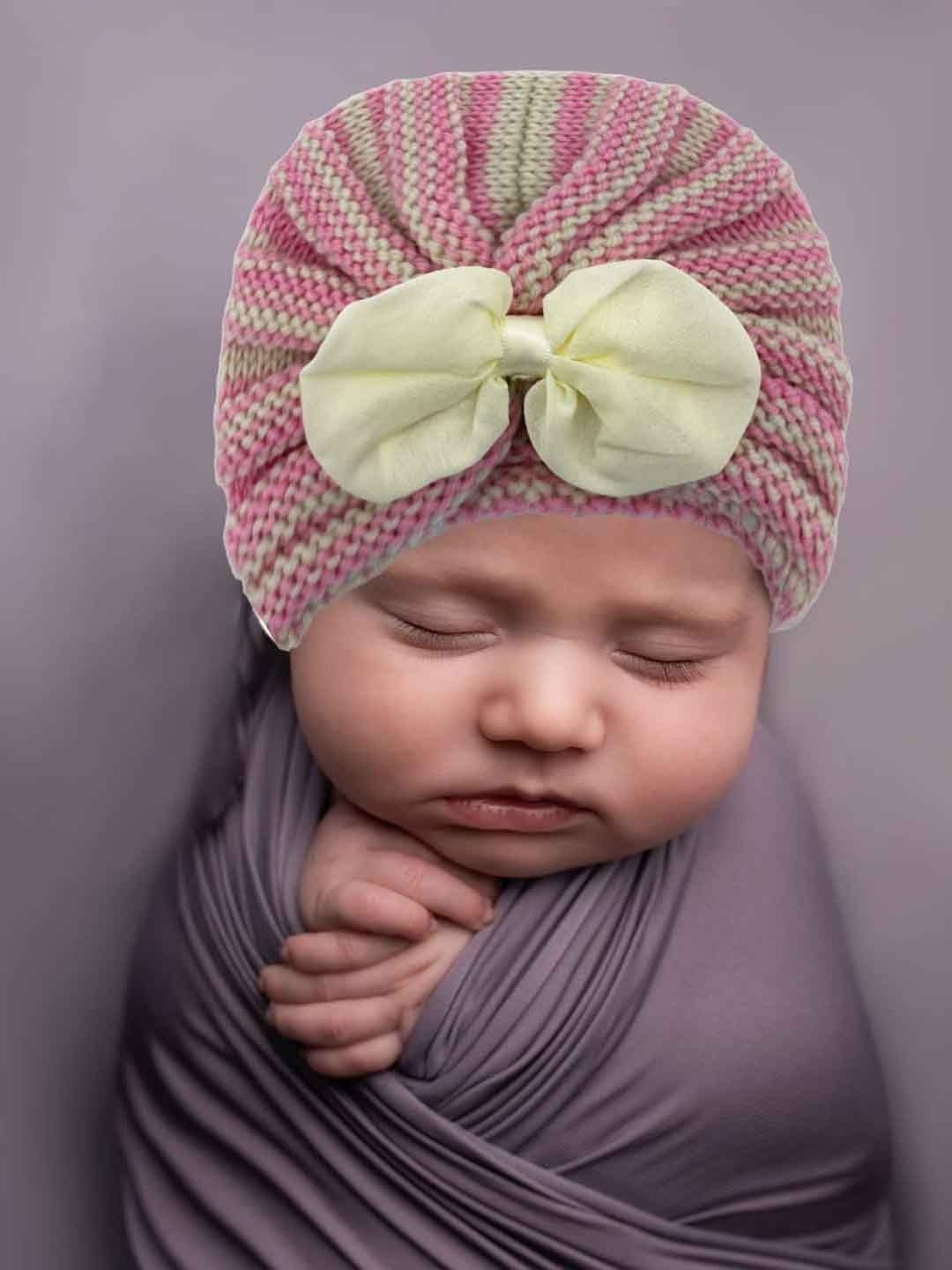 

SYGA Kids Self Design Woollen Beanie, Beige