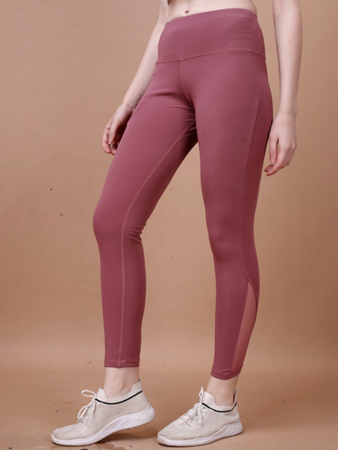 

Civamee Women Panelled-Detail Slim Fit Yoga Track Pants, Peach