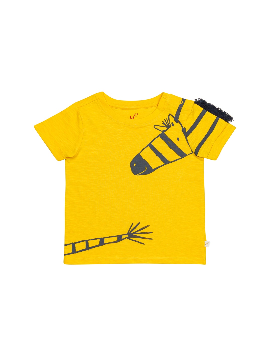 

H By Hamleys Boys Graphic Printed Cotton T-shirt, Yellow