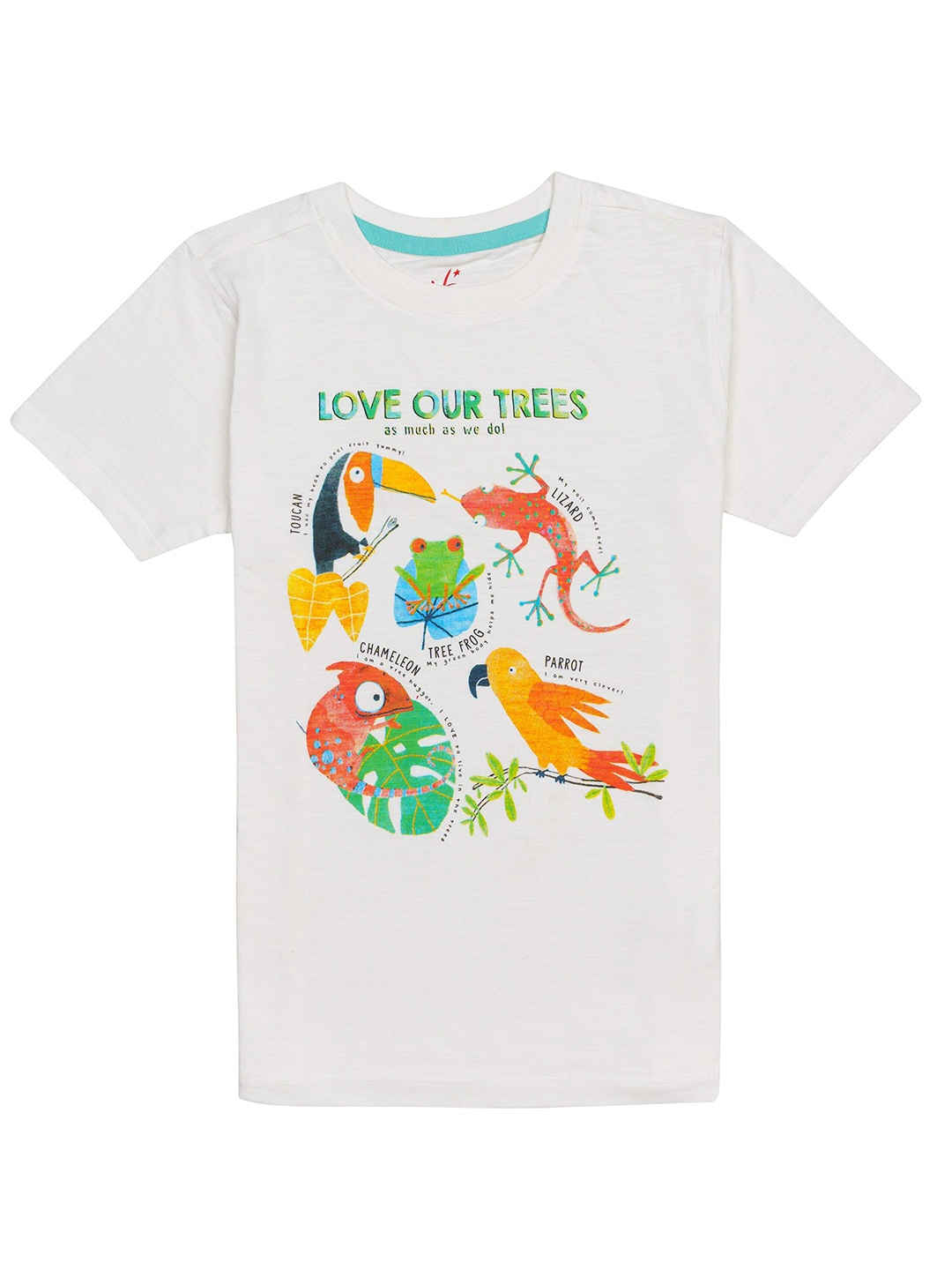 

H By Hamleys Boys Graphic Printed Cotton T-shirt, White