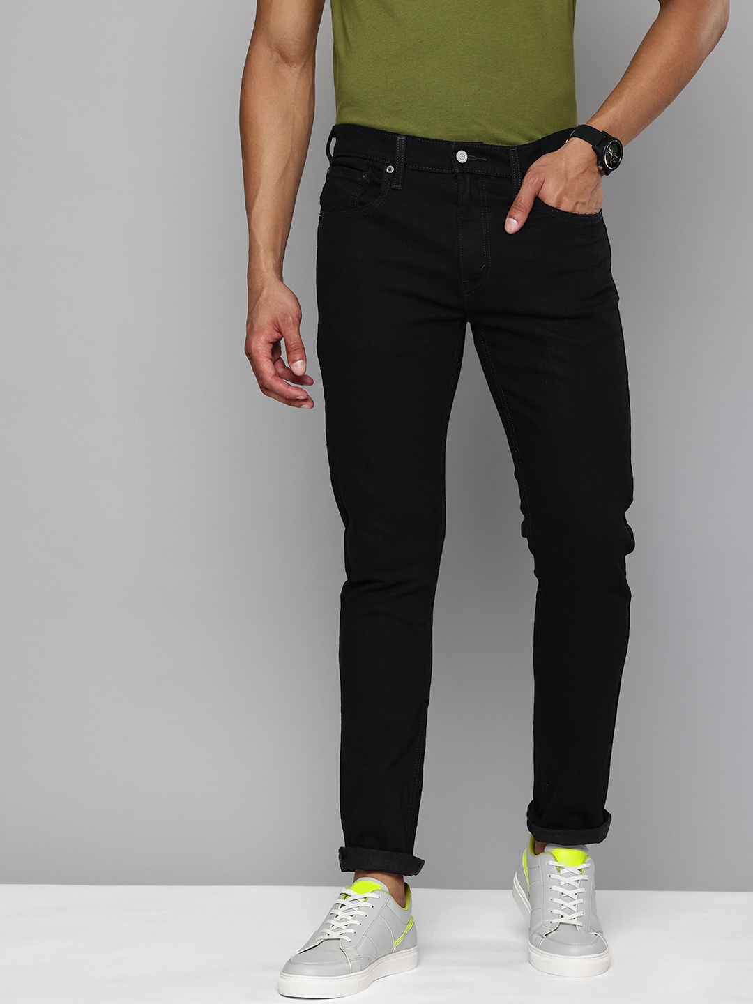 

Levis Men Slim Tapered Fit Stretchable Jeans, Blue