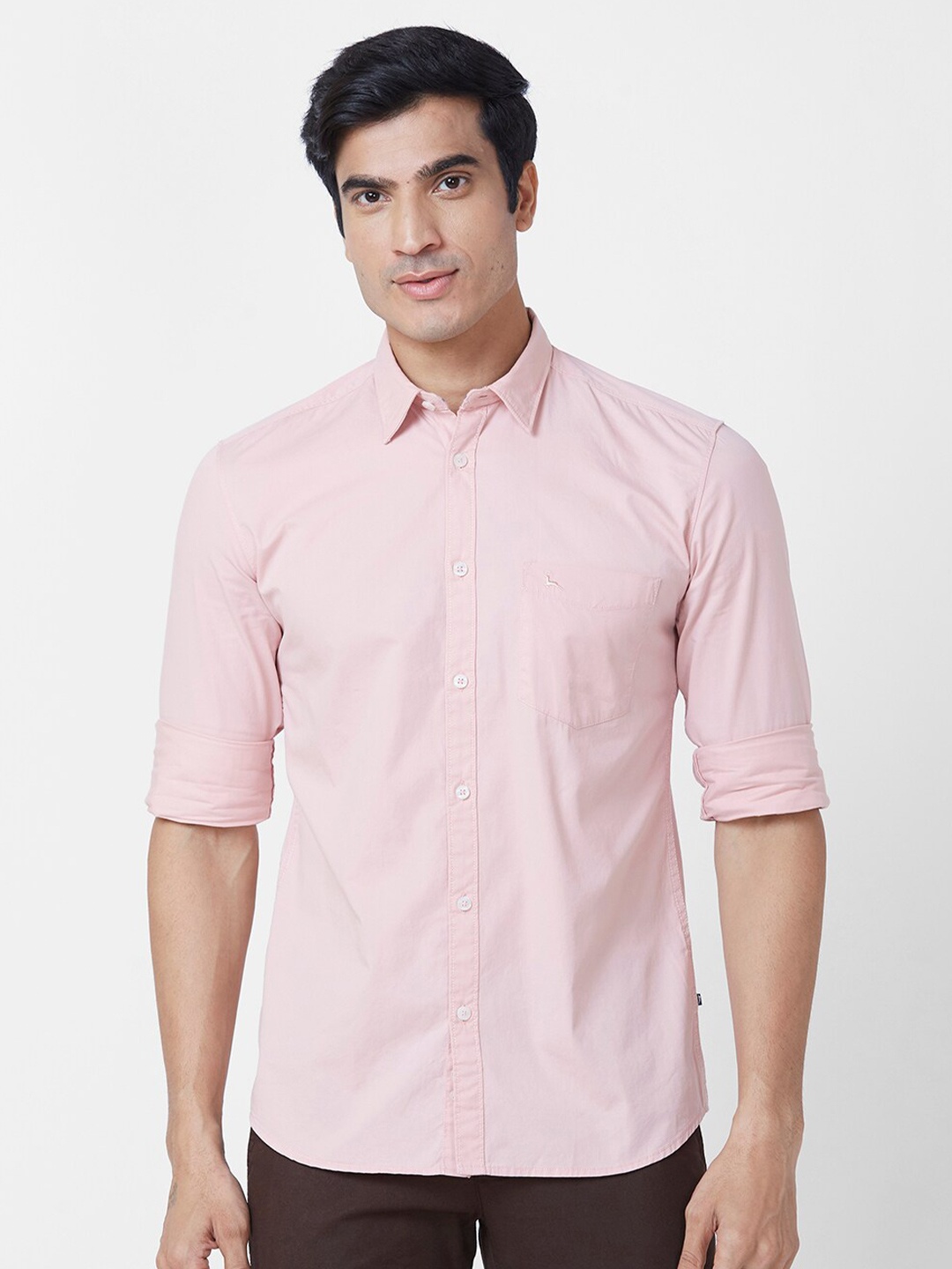 

Parx Slim Fit Cotton Casual Shirt, Red