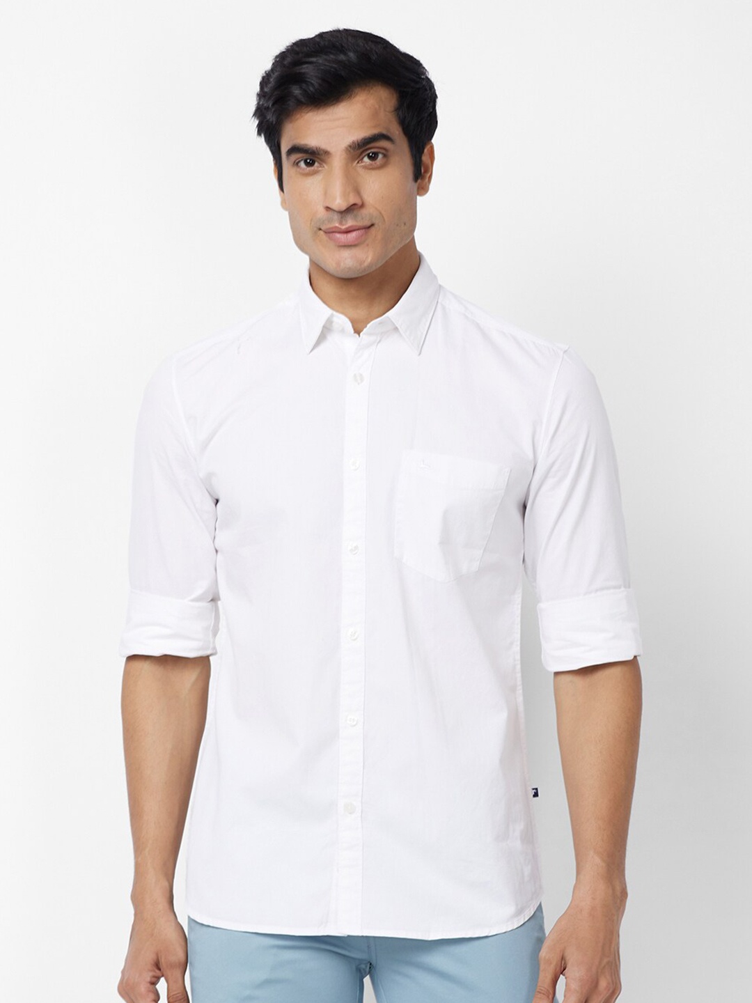 

Parx Slim Fit Casual Cotton Shirt, White