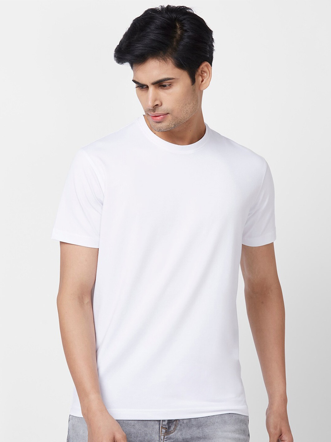 

Parx V-Neck Cotton T-shirt, White