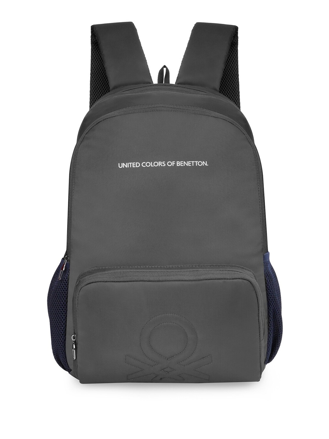 

United Colors of Benetton Unisex Textured Backpack-34L, Grey