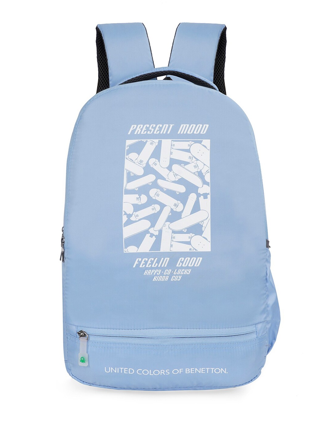 

United Colors of Benetton Unisex Typography Backpack, Blue