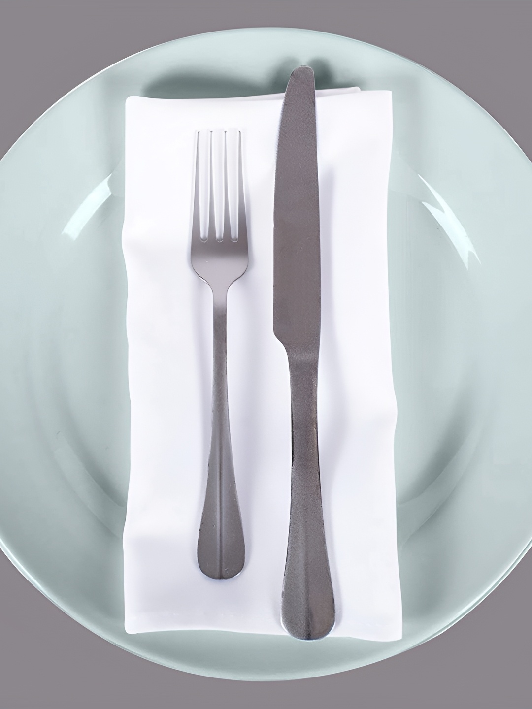 

FOVEROS White 8 Pieces Cotton Square Dinner Table Napkins