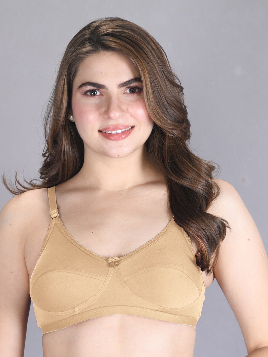 

LUX VENUS Full Coverage Cotton Bra, Tan