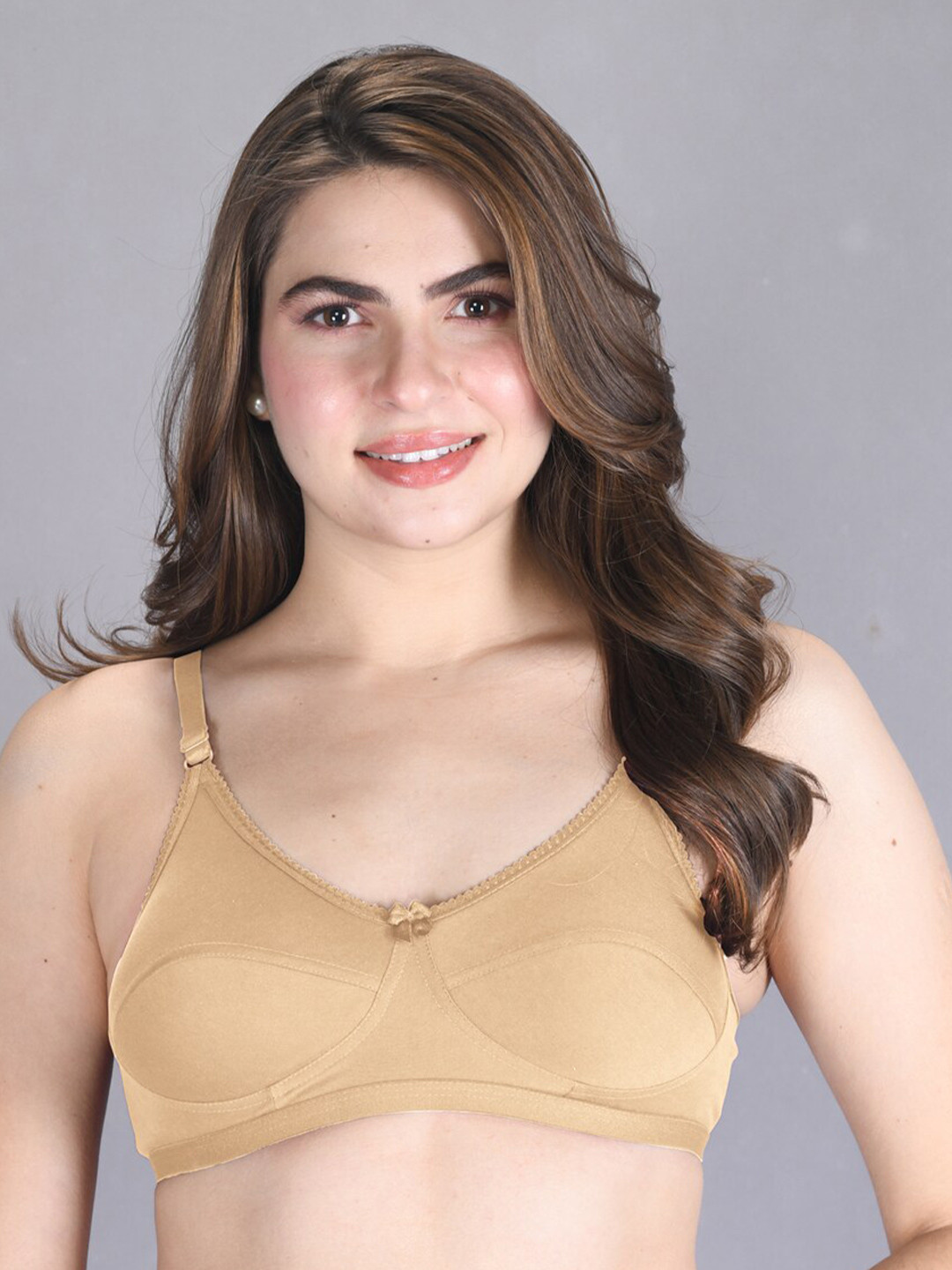 

LUX VENUS Pack Of 2 Full Coverage Cotton Bra, Tan
