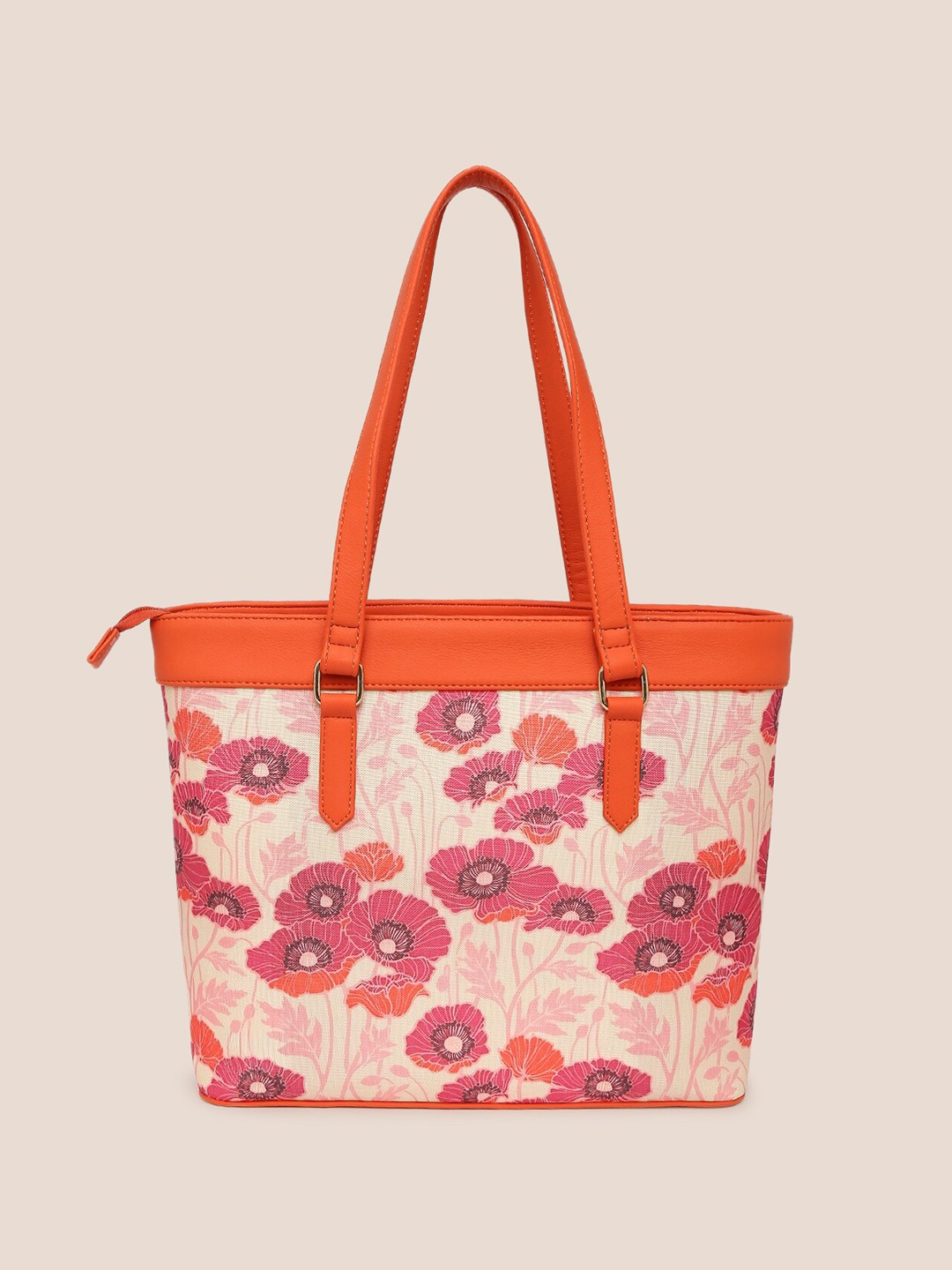 

Sangria Floral Printed Shoulder Bag, White