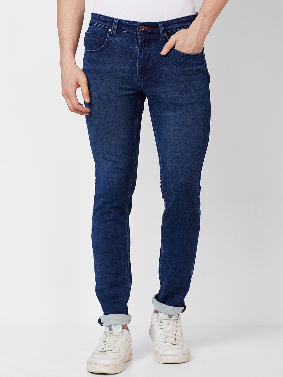 

Raymond Men Slim Fit Stretchable Jeans, Blue