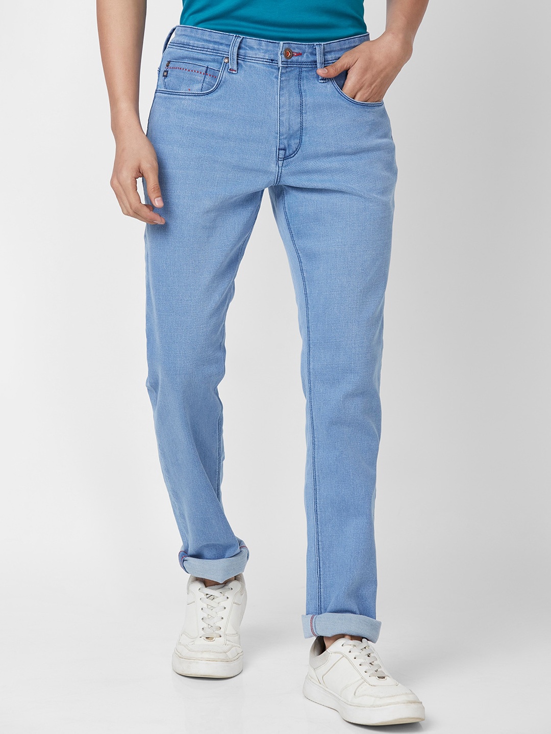 

Raymond Men Slim Fit Stretchable Jeans, Blue