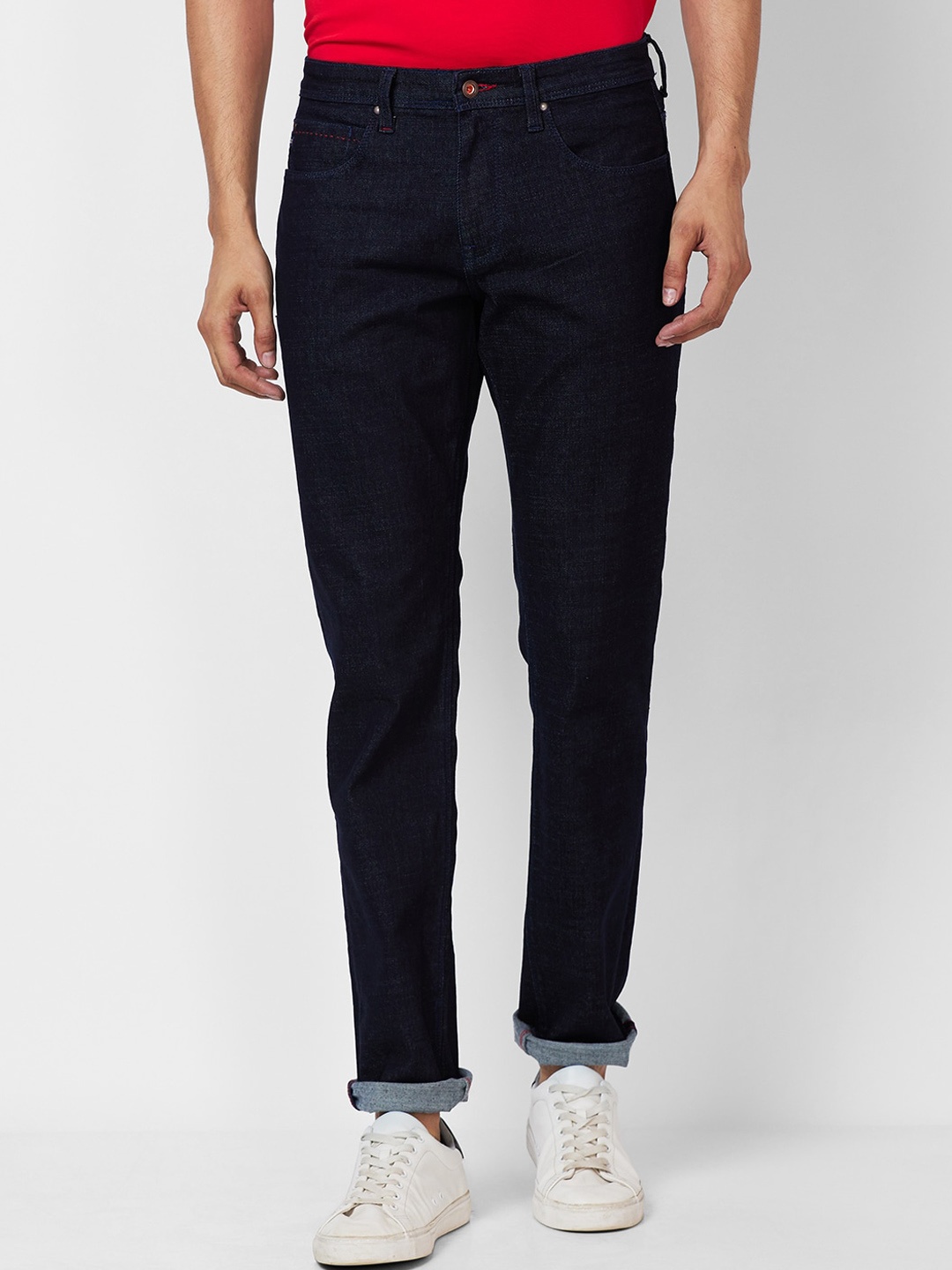 

Raymond Men Slim Fit Stretchable Jeans, Blue