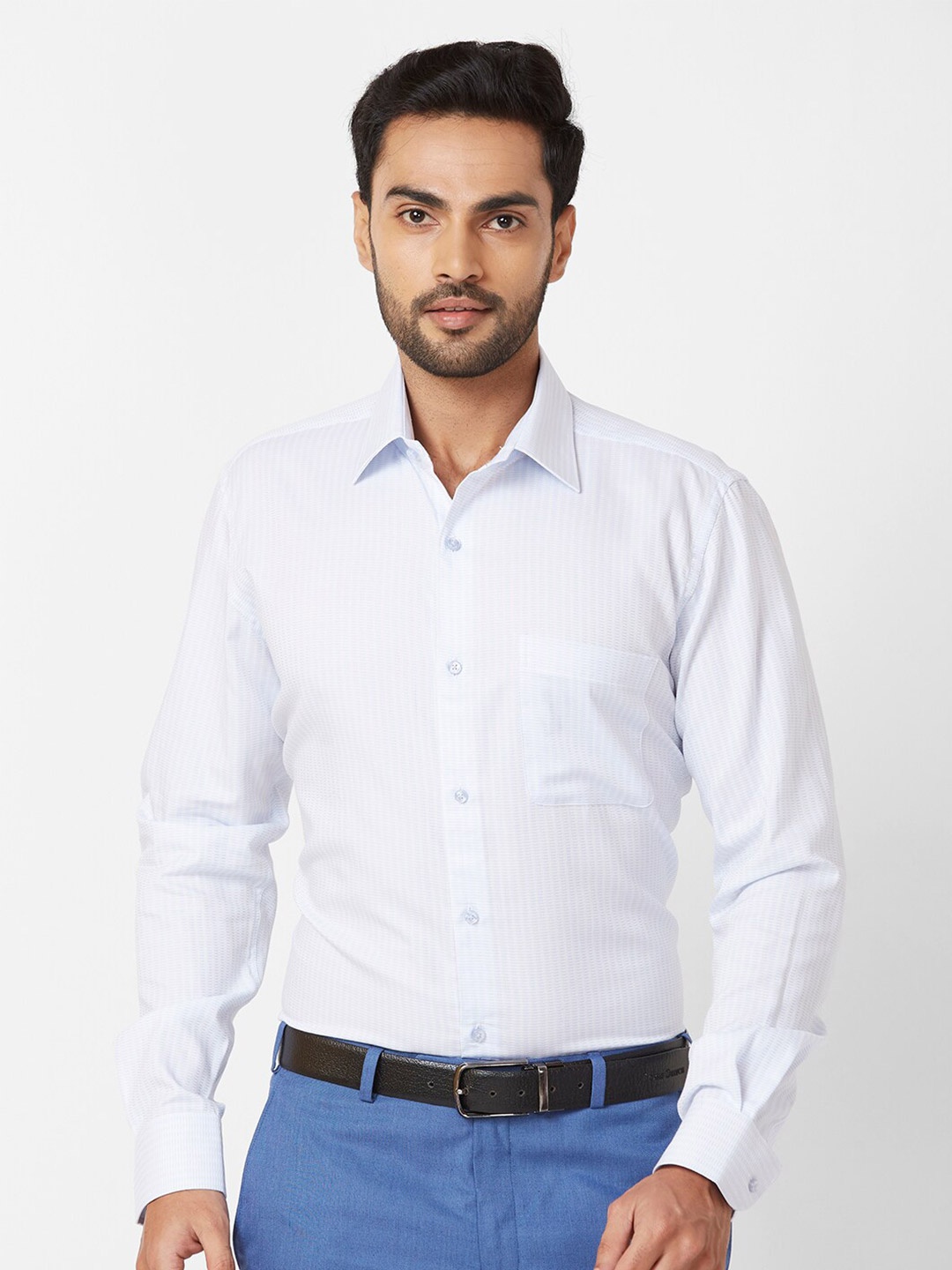 

Raymond Cutaway Collar Long Sleeves Regular Fit Cotton Formal Shirt, White