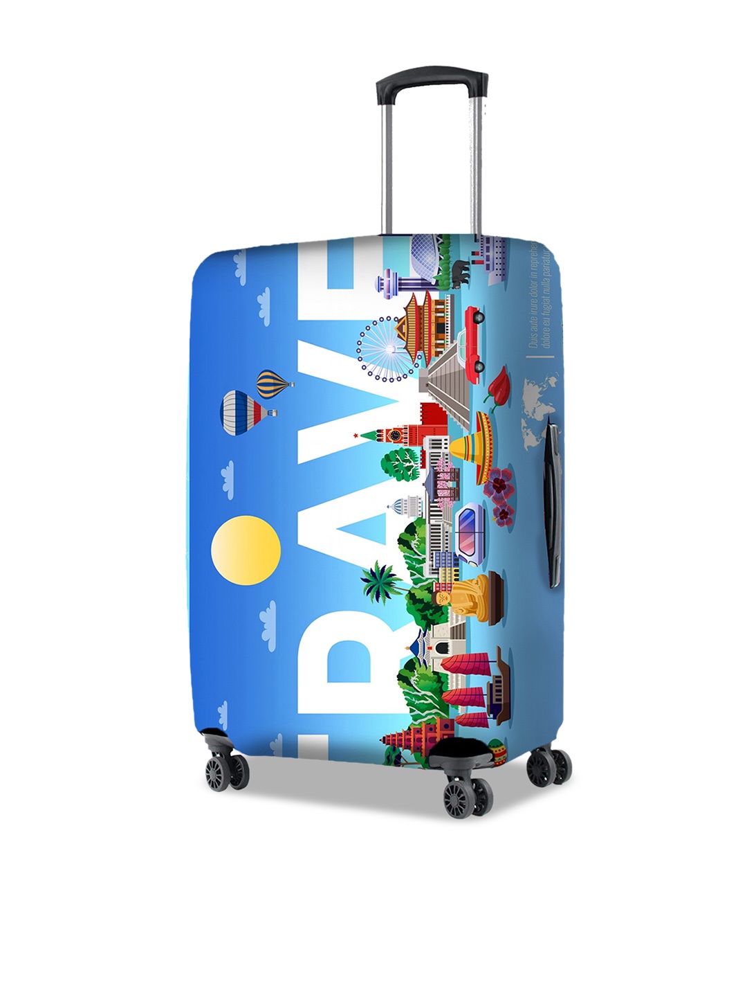

Nasher Miles Printed Foldable Bag Cover Travel Accessory, Blue