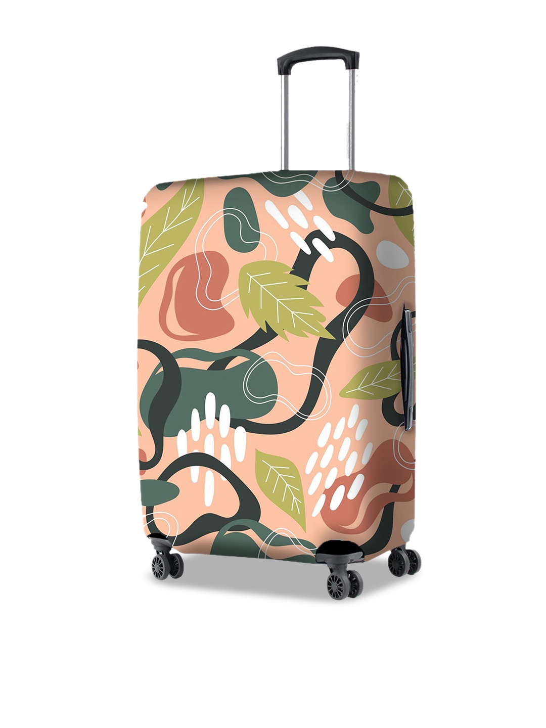 

Nasher Miles Unisex Printed Bag Cover Travel Accessory, Peach