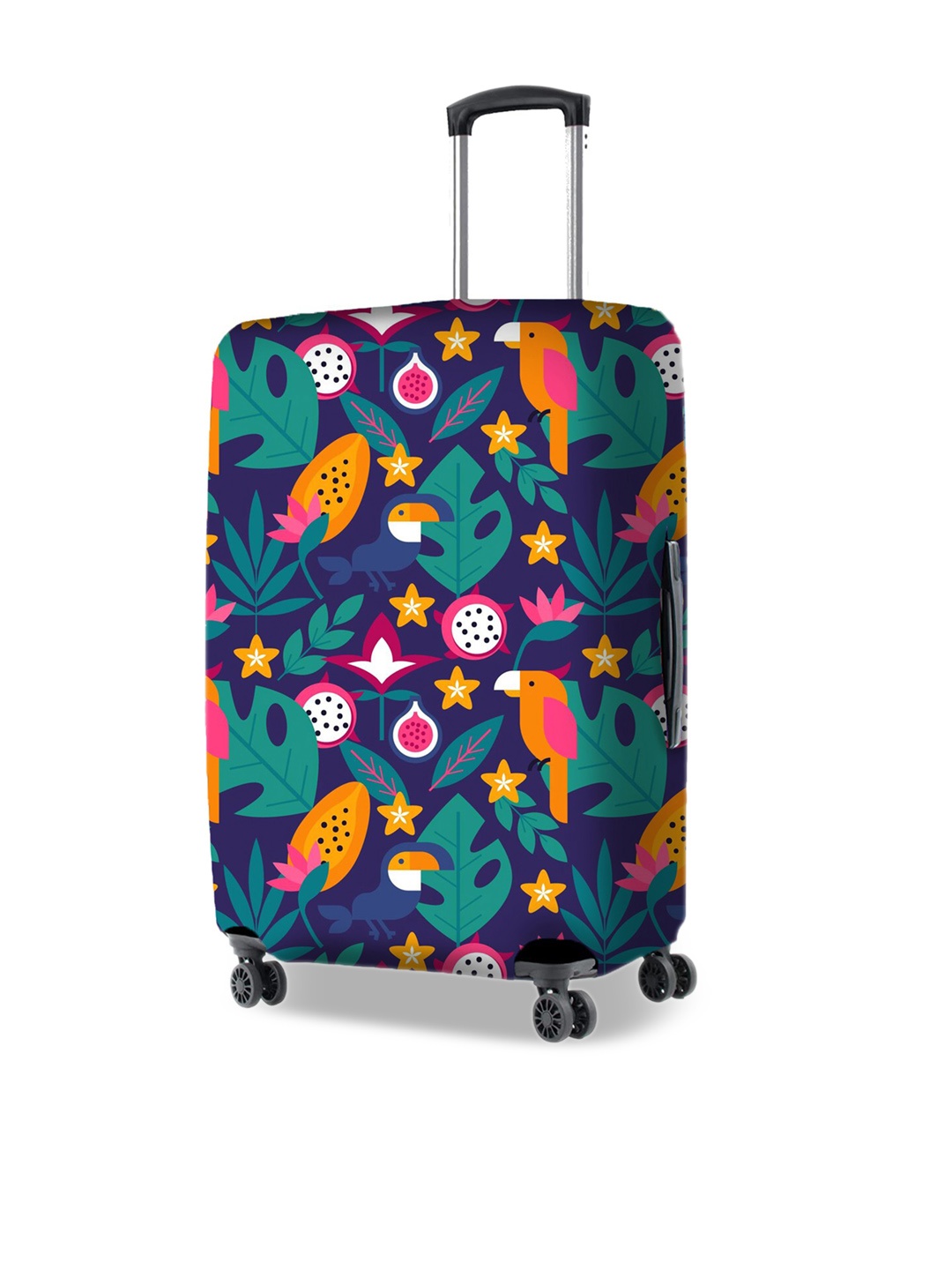 

Nasher Miles Unisex Printed Eco Friendly Bag Cover Travel Accessory, Navy blue