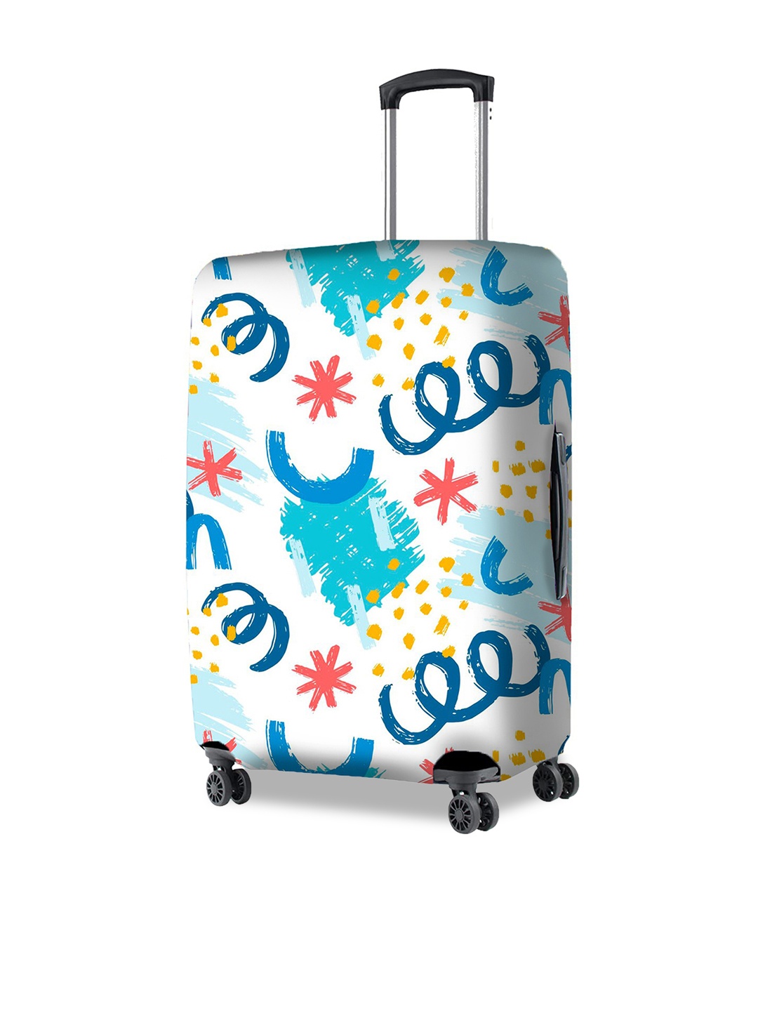 

Nasher Miles Graphic Prints Bag Cover Travel Accessory, White