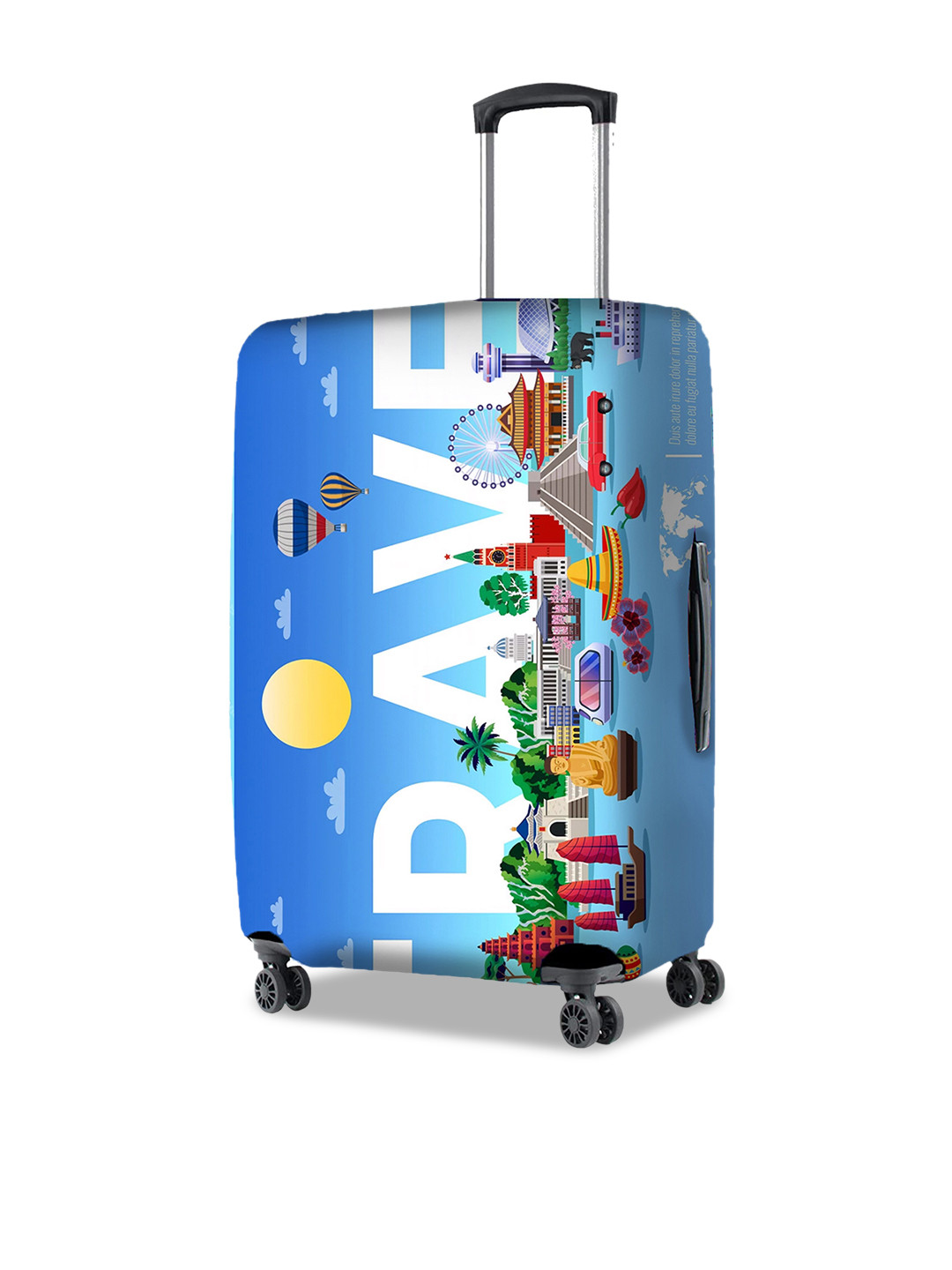 

Nasher Miles Other Printed Bag Cover Travel Accessory, Blue