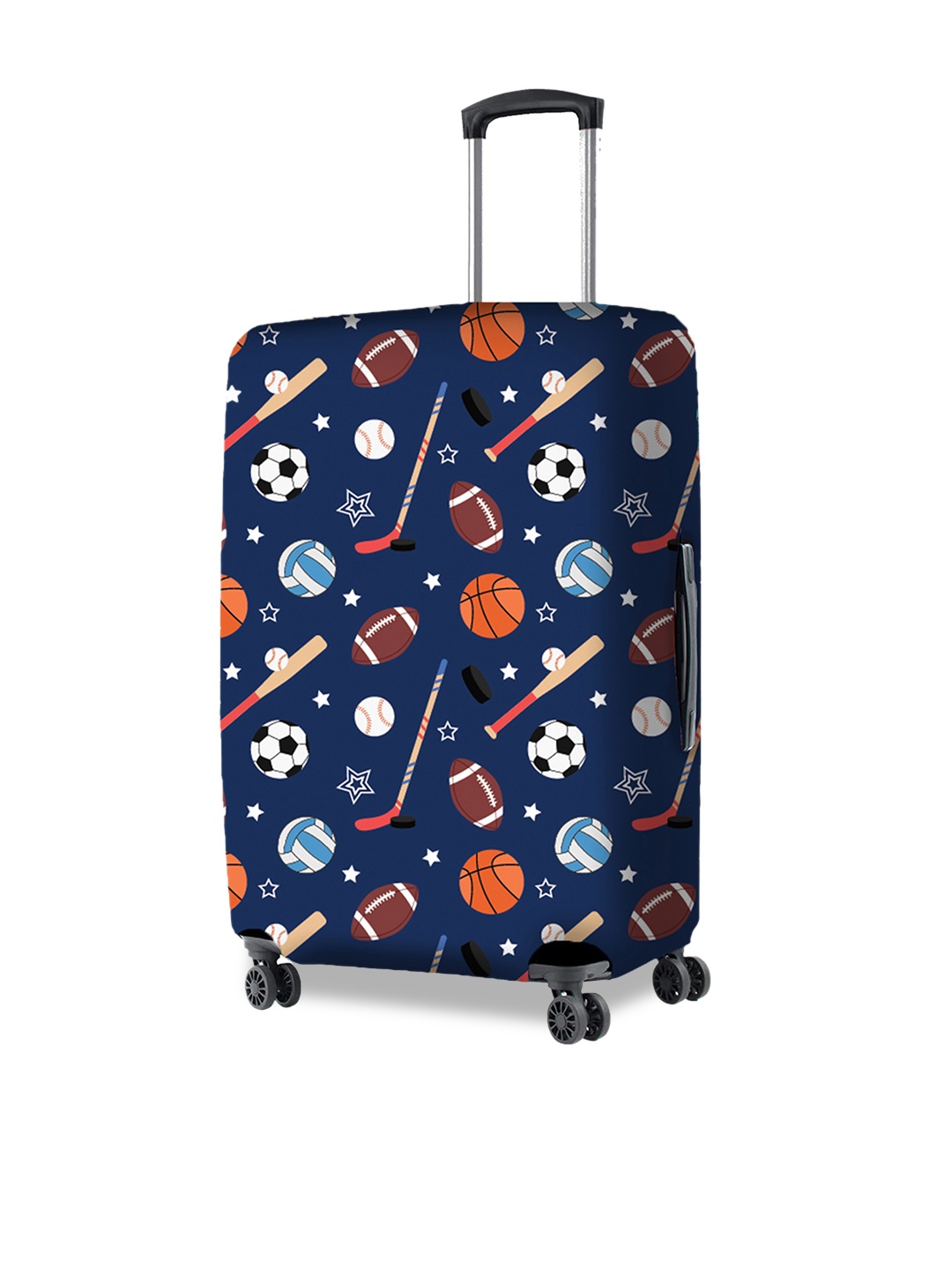 

Nasher Miles Printed Bag Cover Travel Accessory, Navy blue