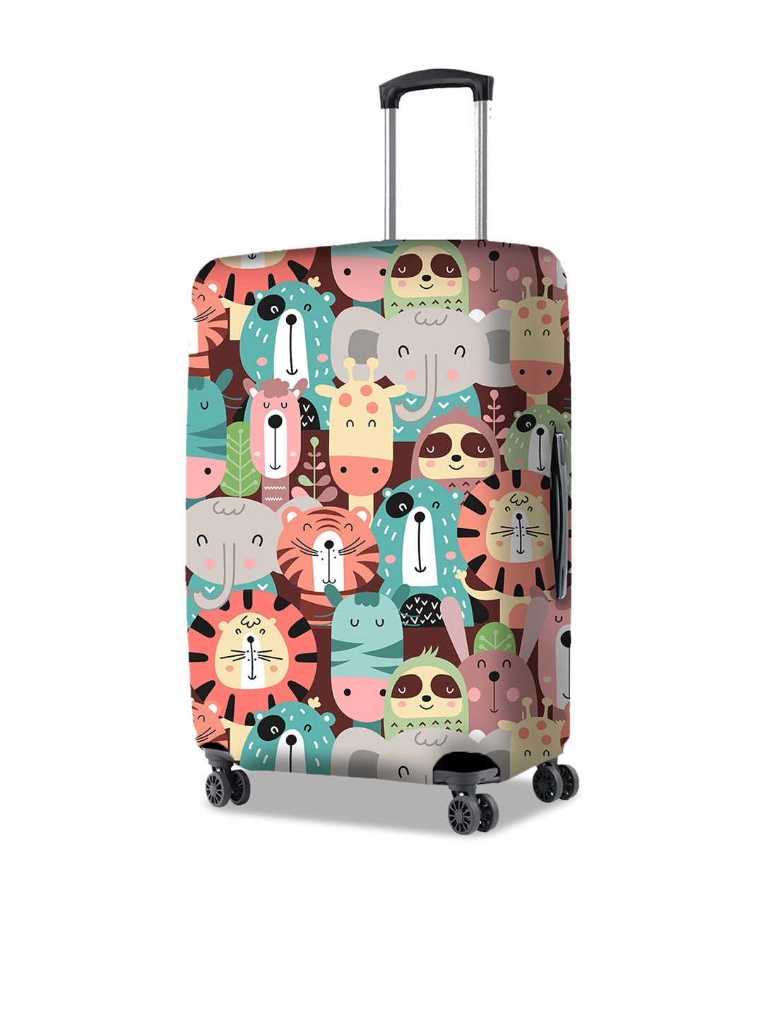 

Nasher Miles Printed Bag Cover Travel Accessory, Maroon