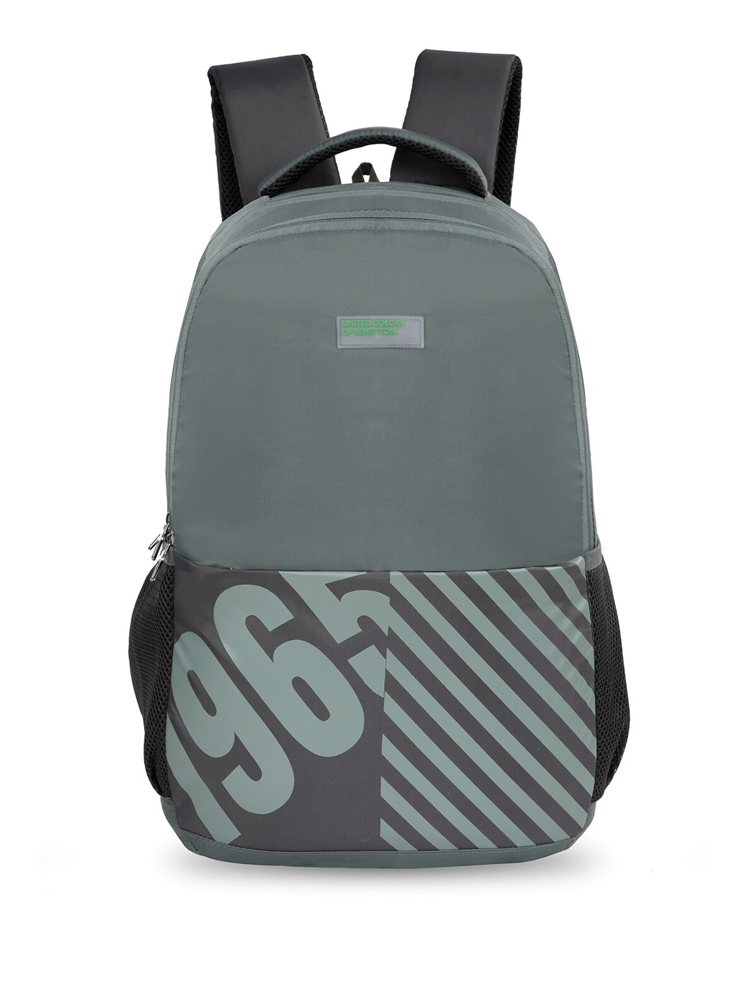 

United Colors of Benetton Unisex Typography Printed Backpack-25L, Green