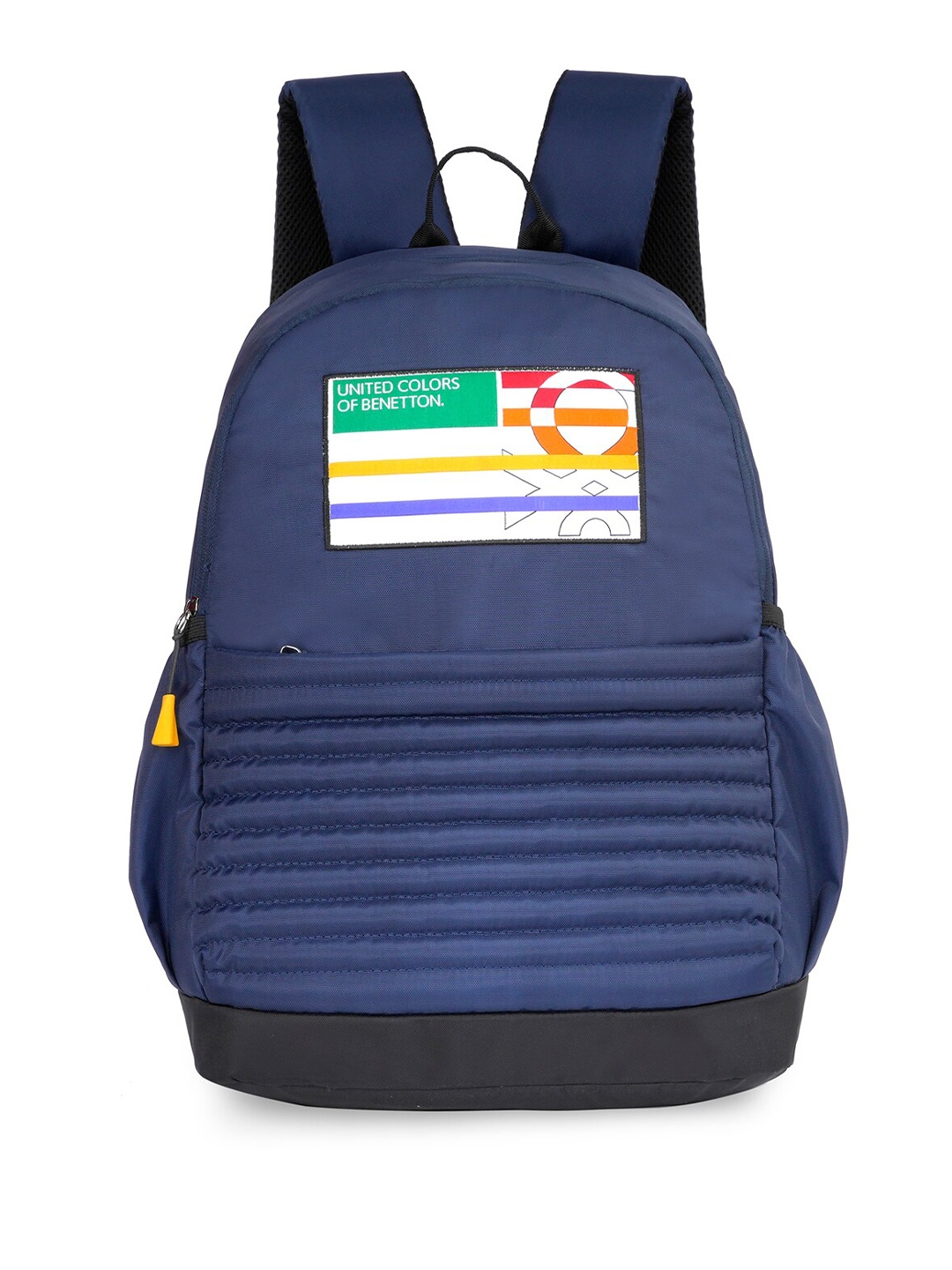 

United Colors of Benetton Unisex Brand Logo Printed Backpack, Navy blue