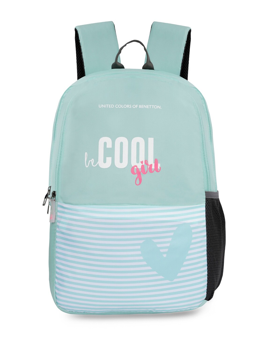 

United Colors of Benetton Unisex Typography Printed Backpack, Green