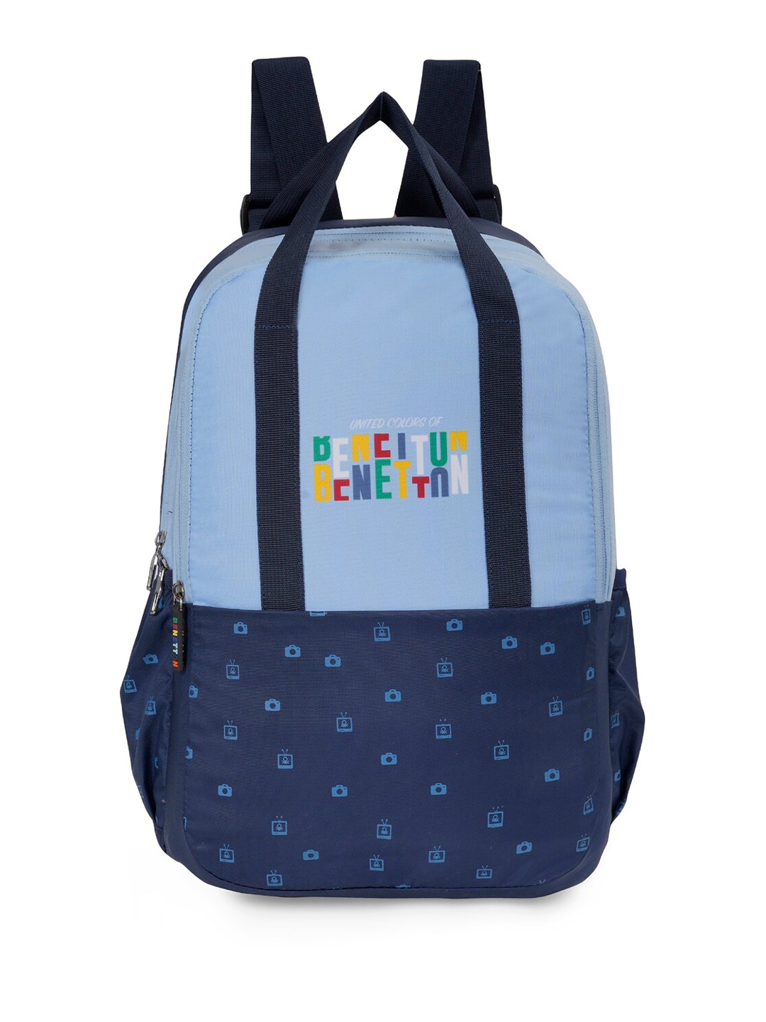 

United Colors of Benetton Kids Typography Printed Backpack-13L, Blue