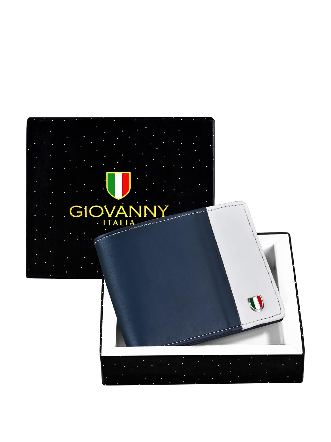 

GIOVANNY Men Solid Two Fold Wallet, Blue