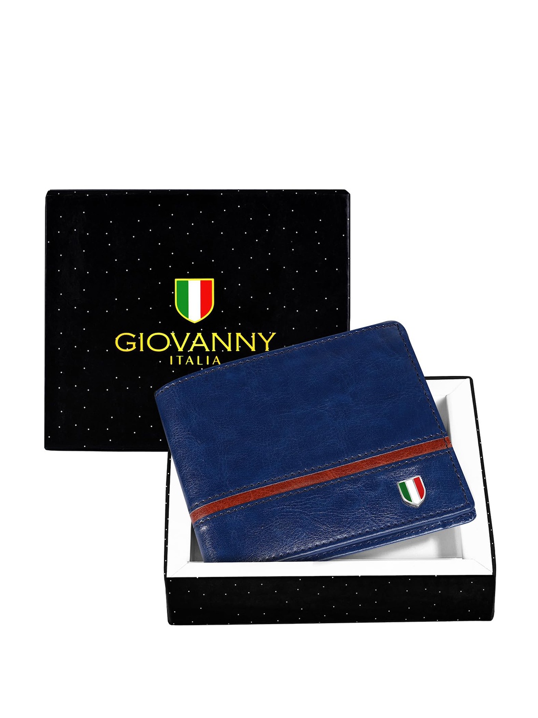 

GIOVANNY Men Solid Two Fold Wallet, Blue