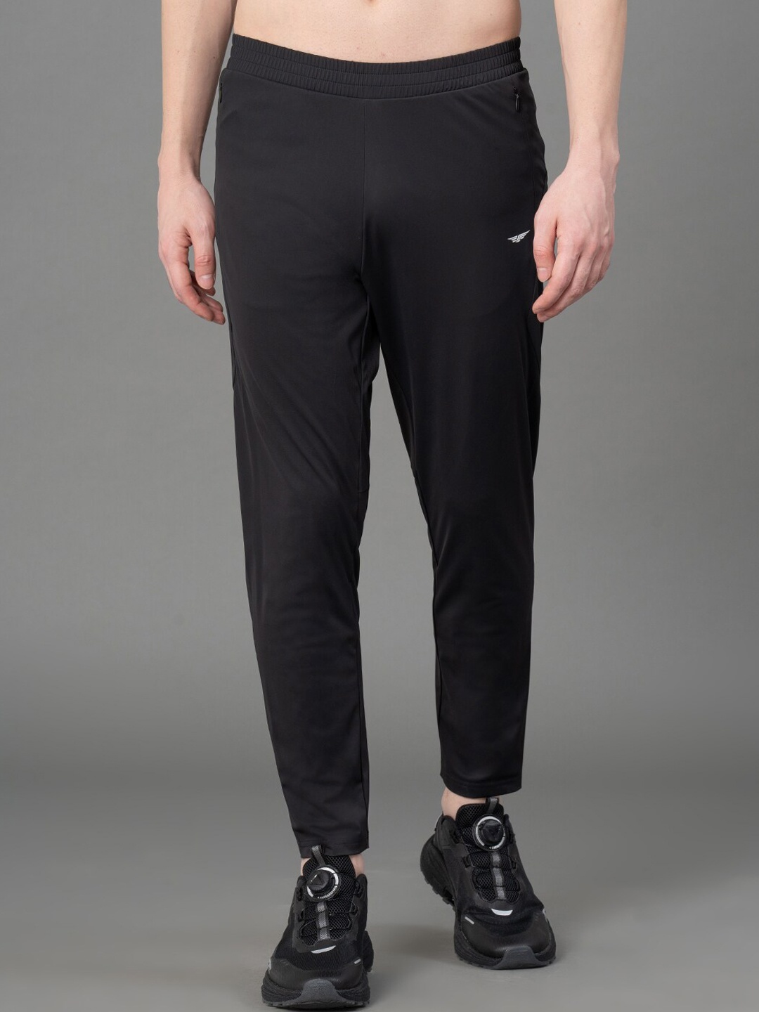 

Red Tape Men Mid-Rise Antimicrobial Track Pants, Black