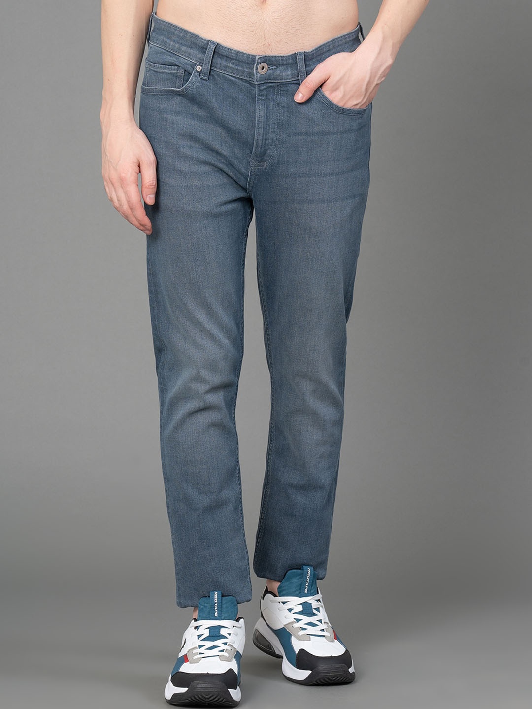 

Red Tape Men Light Fade Stretchable Regular Fit Jeans, Blue