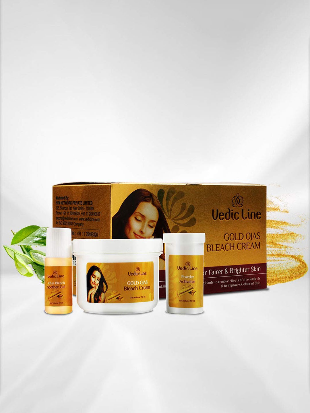 

Vedicline Gold Ojas Bleach Cream with Aloe Vera - 300 ml