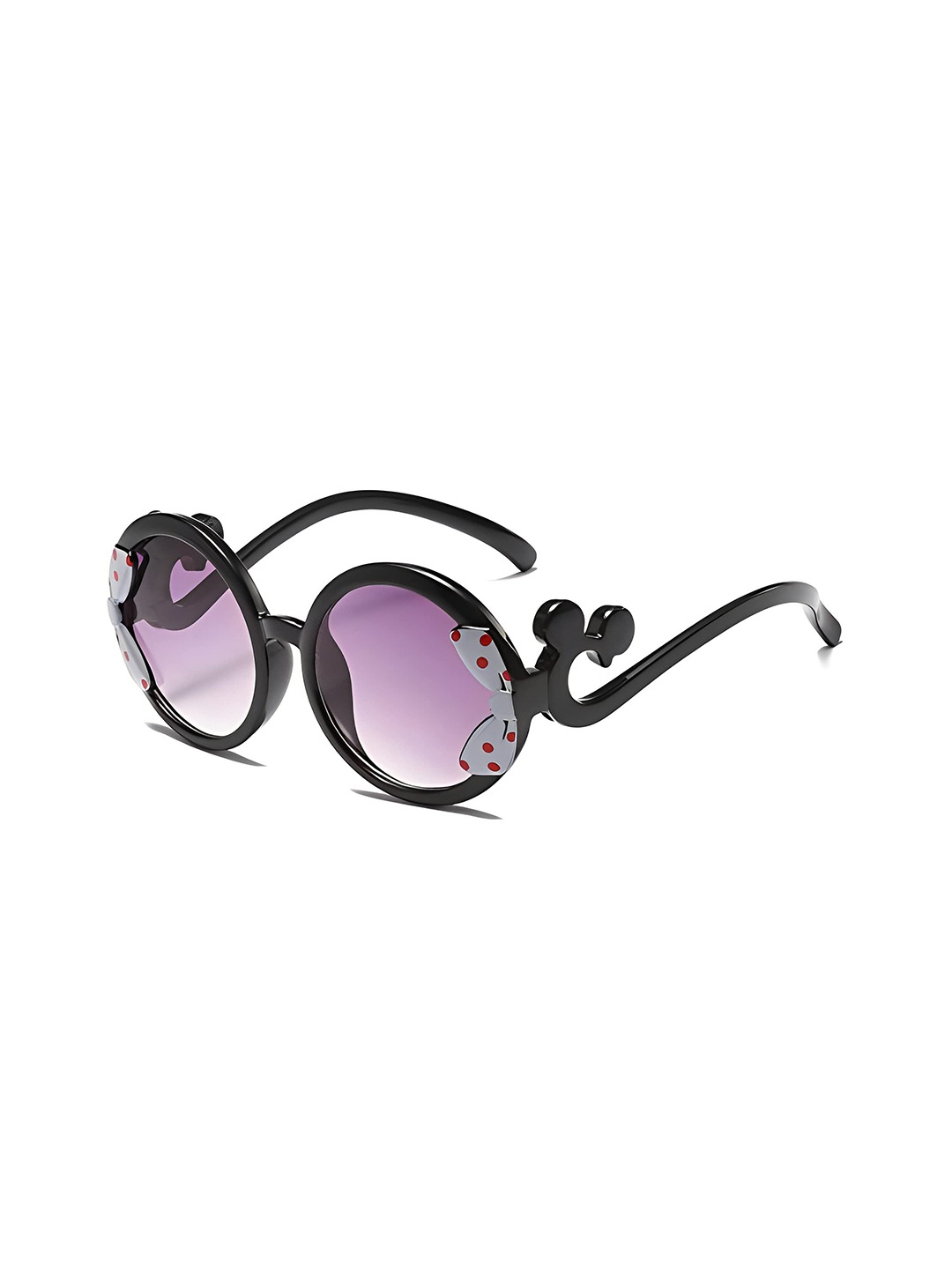 

SYGA Kids Round Sunglasses with UV Protected Lens Goggles-SideTie, Purple