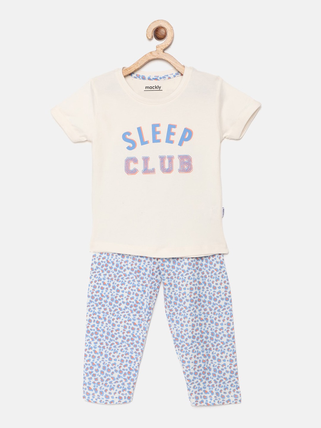 

mackly Girls Typography Printed Night suit, Rose