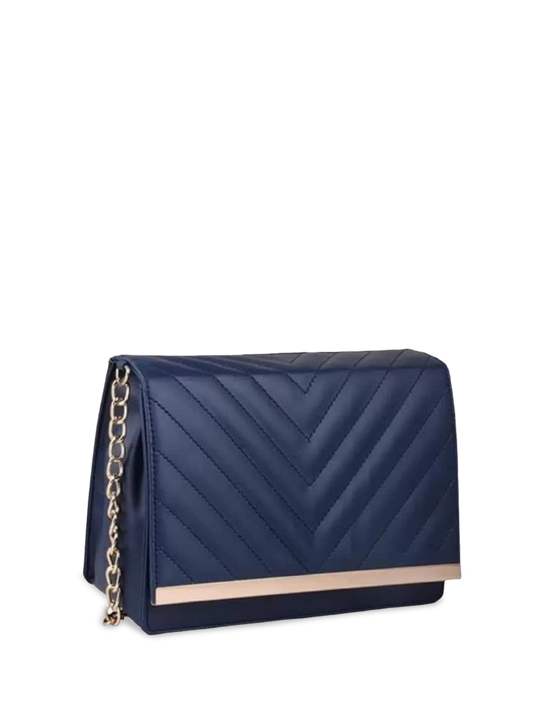 

The Mini NEEDLE Textured Structured Quilted Sling Bag, Blue