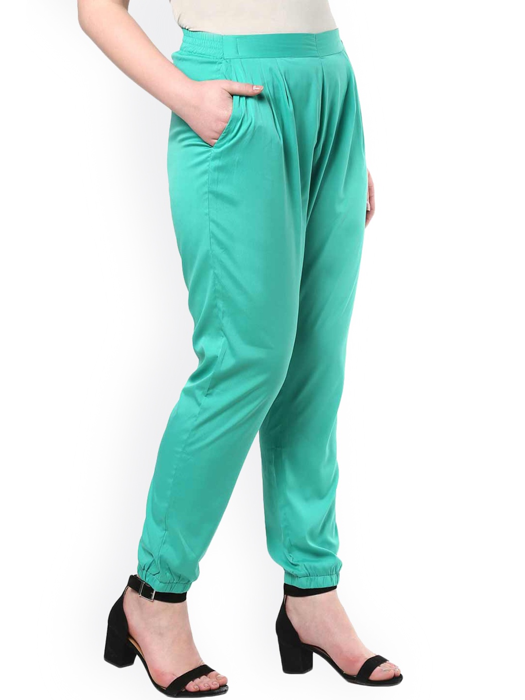 

LastInch Women Original Straight Fit Joggers, Green