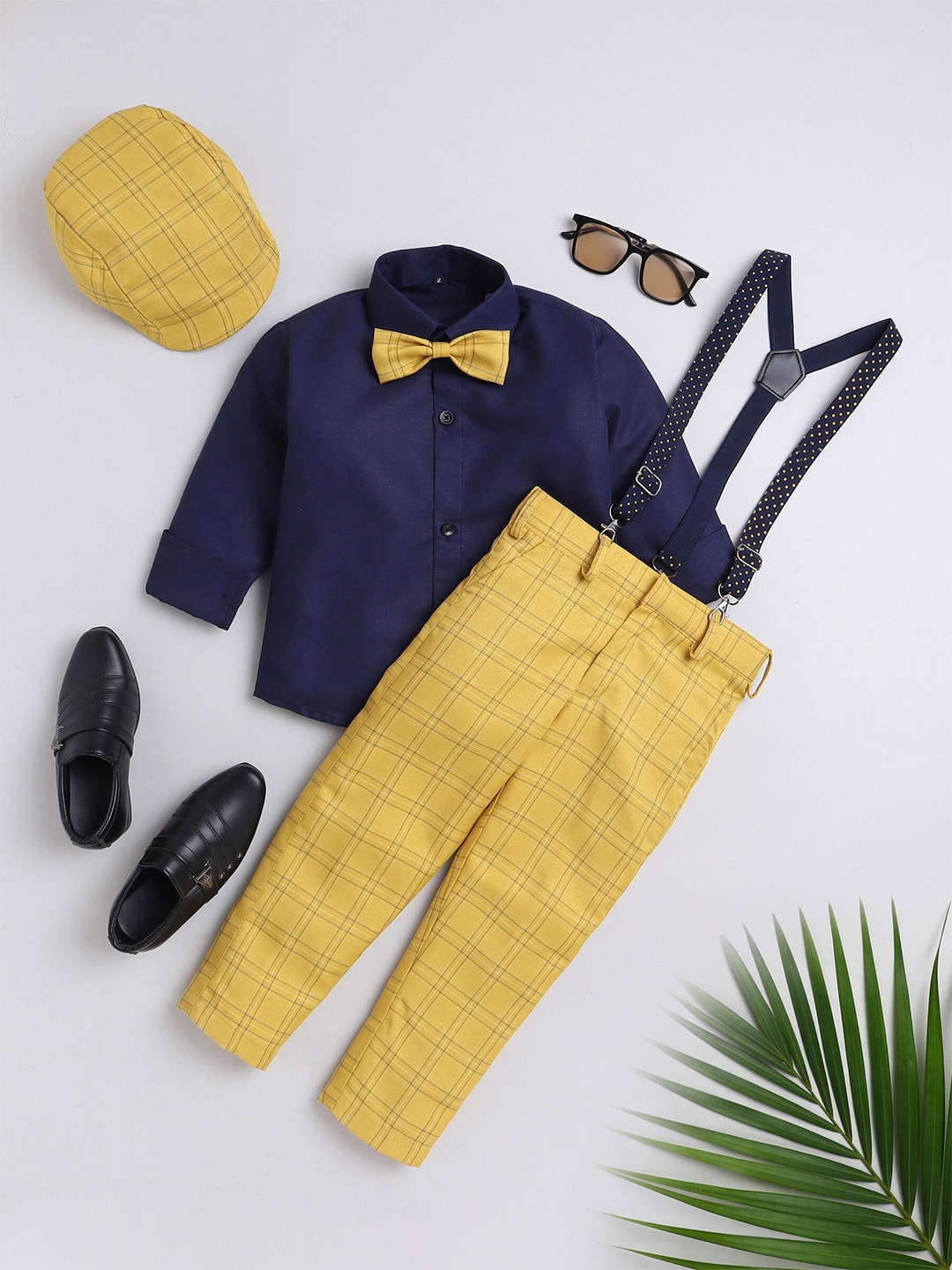 

BAESD Boys Shirt with Trousers, Yellow