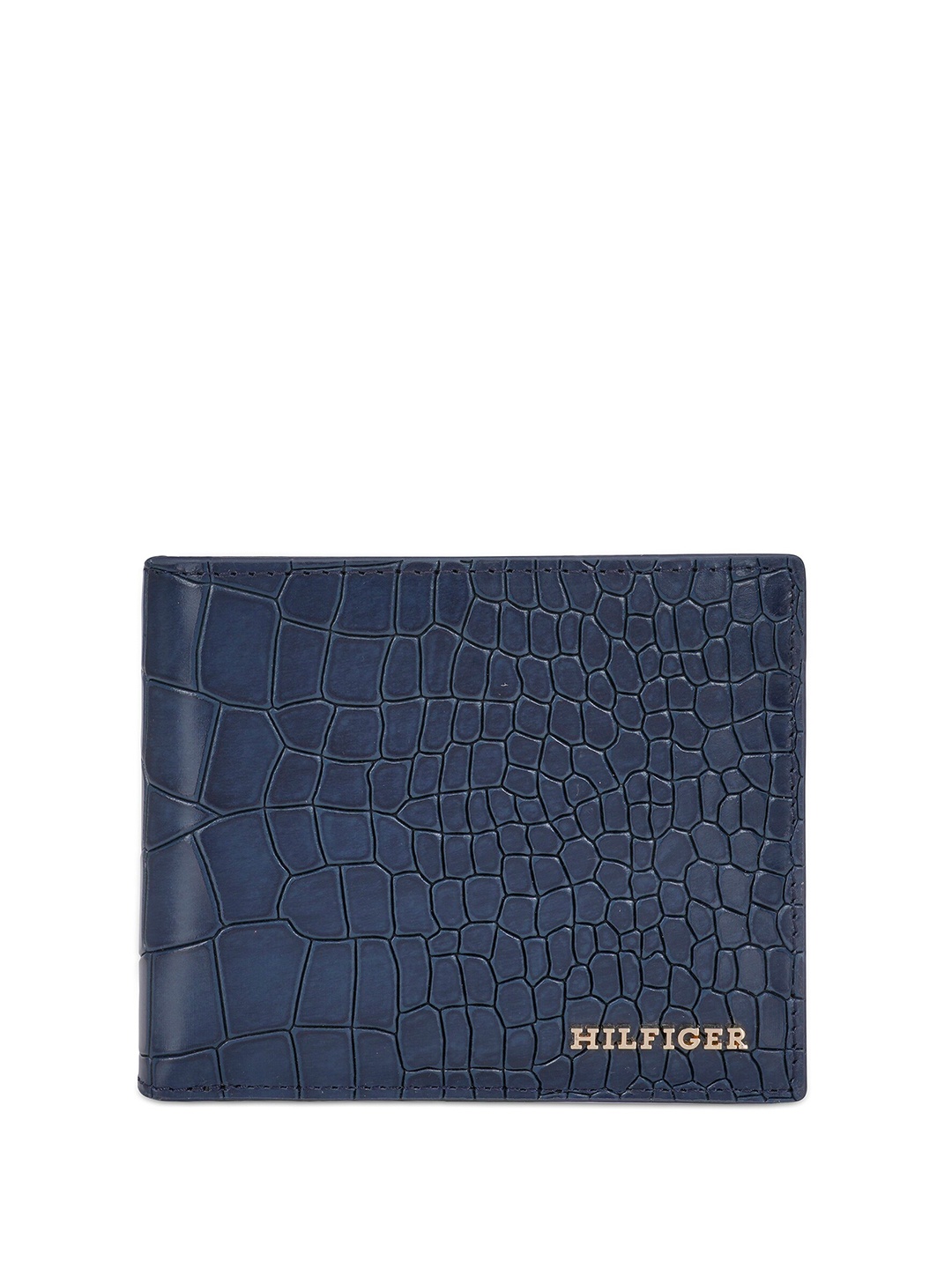 

Tommy Hilfiger Men Leather Two Fold Wallet, Navy blue