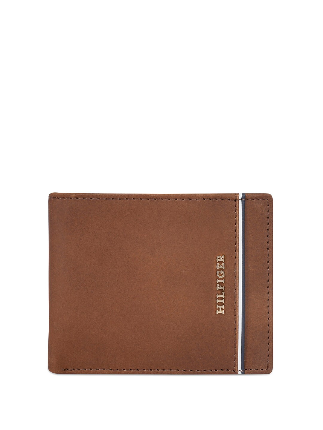 

Tommy Hilfiger Men Leather Two Fold Wallet, Tan